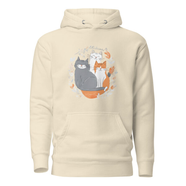 Cat Trio Unisex Hoodie - Image 5
