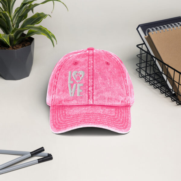 Love Animals Vintage Cotton Twill Cap - Image 5
