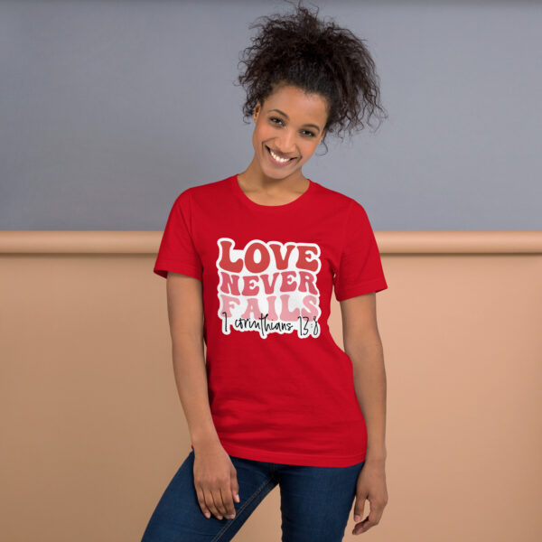 Love Never Fails Shirt - Image 2